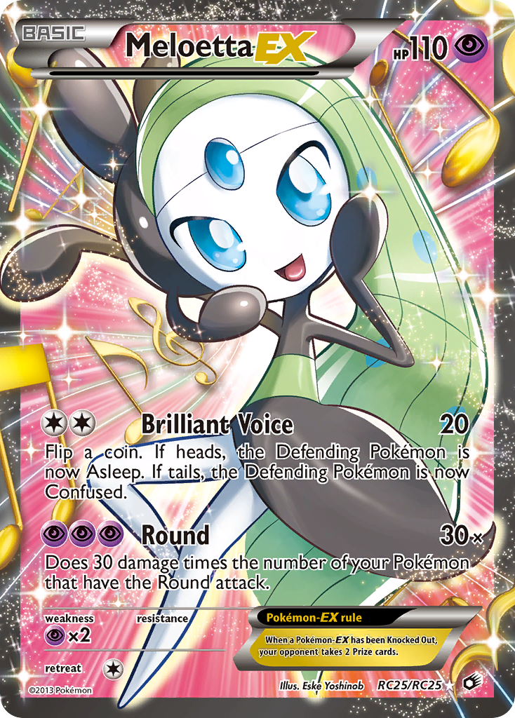 Meloetta-EX - Legendary Treasures - RC25/RC25 - Holofoil