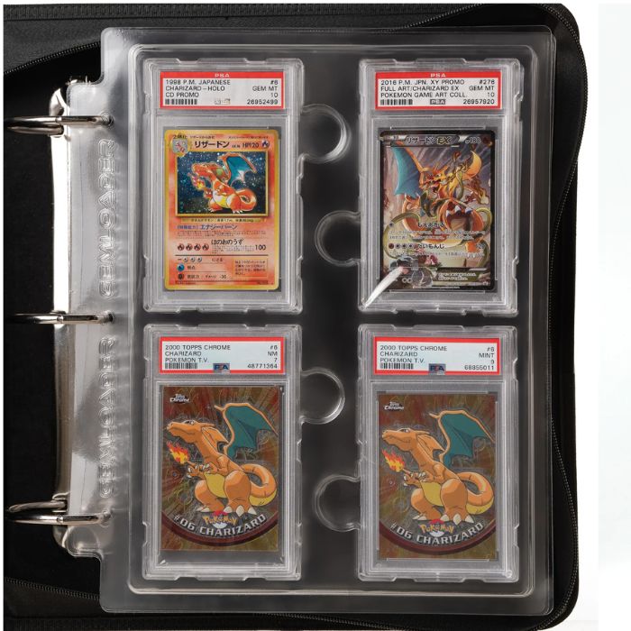 Gemloader - Premium Graded Card Binder - Blue [28 slots 2X2]