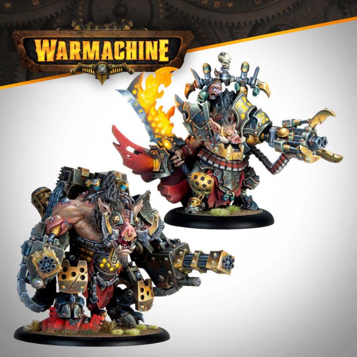 Warmachine: Emperor Carver Ultimus Esquire III & War Boar MMD47