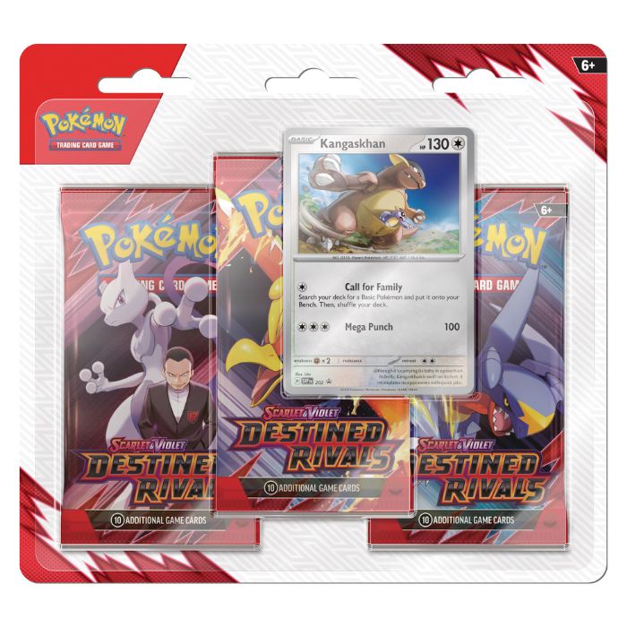 Pokemon SV10 Destined Rivals 3-Pack Blister - Kangaskhan