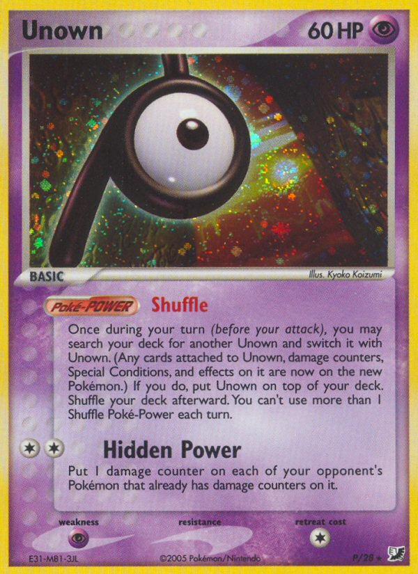 Unown - Unseen Forces - P/28 - Holofoil