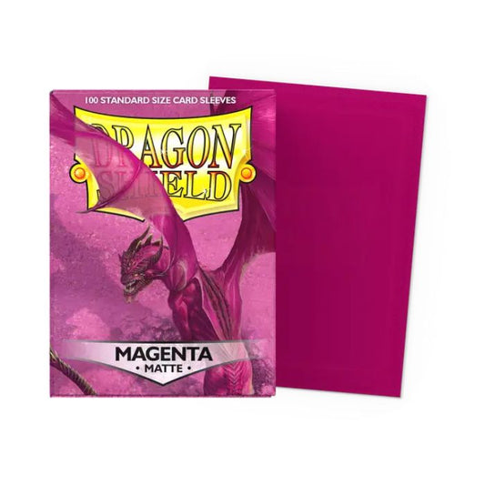 Dragon Shield - Magenta Matte Sleeves (100 Sleeves)