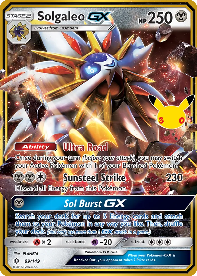 Solgaleo-GX - 30th Celebration: Classic Collection - 89/149 - Holofoil