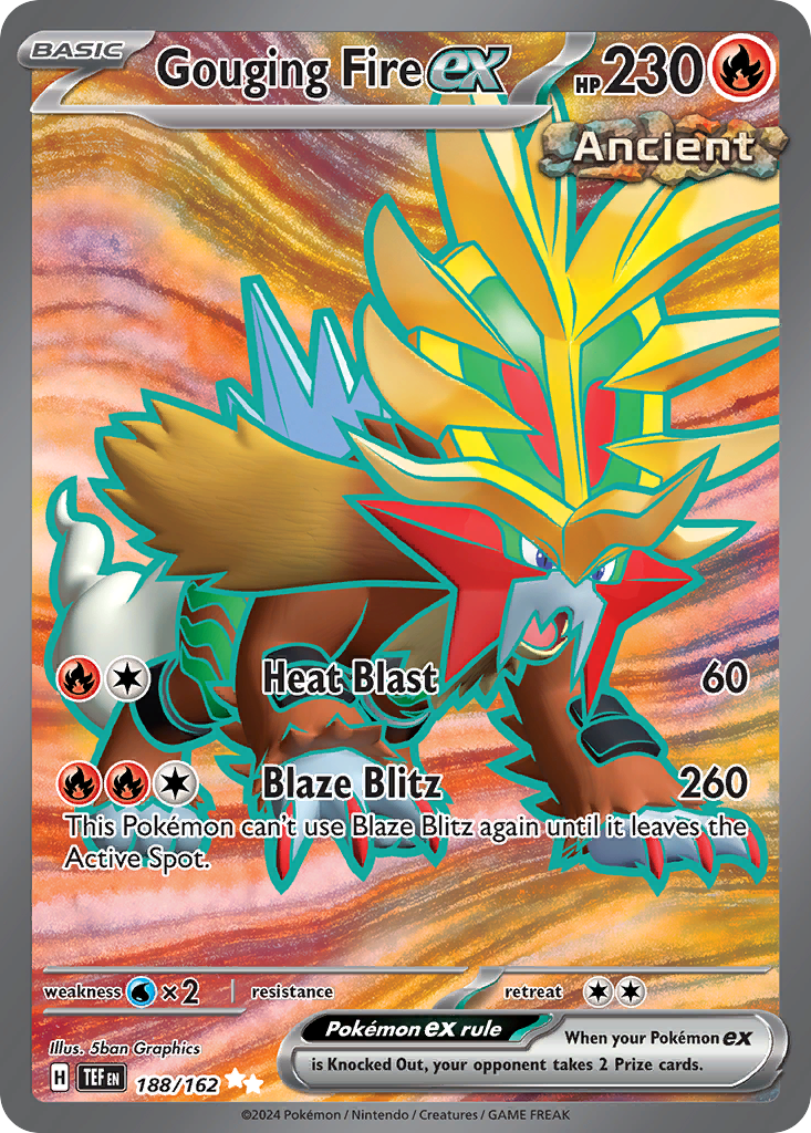 Gouging Fire ex - Temporal Forces - 188/162 - Holofoil