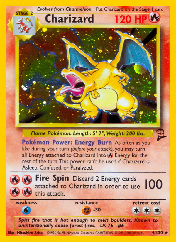 Charizard - Base Set 2 - 4/130 - Holofoil