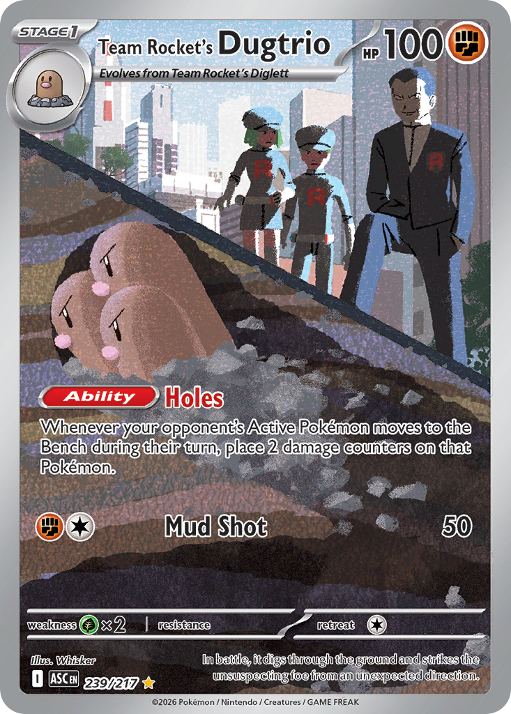 Team Rocket's Dugtrio - Ascended Heroes - 239/217 - Holofoil