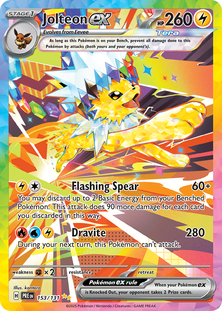 Jolteon ex - Prismatic Evolutions - 153/131 - Beckett 9