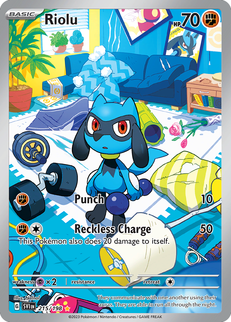 Riolu - Scarlet & Violet - 215/198 - Holofoil