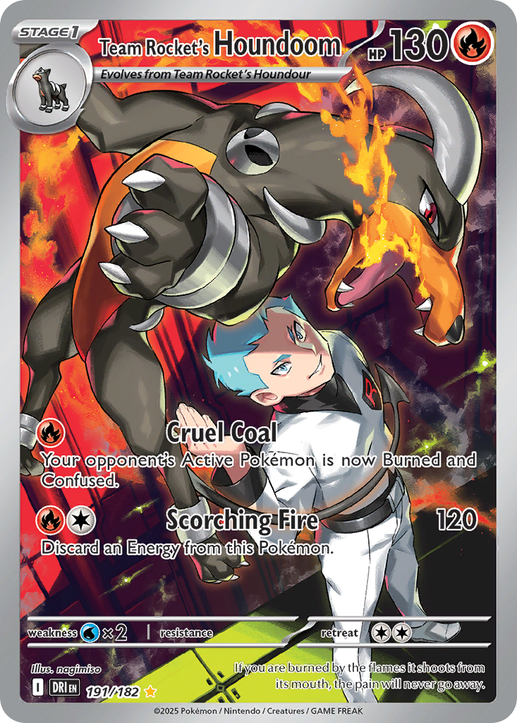 Team Rocket's Houndoom - Destined Rivals - 191/182 - Holofoil