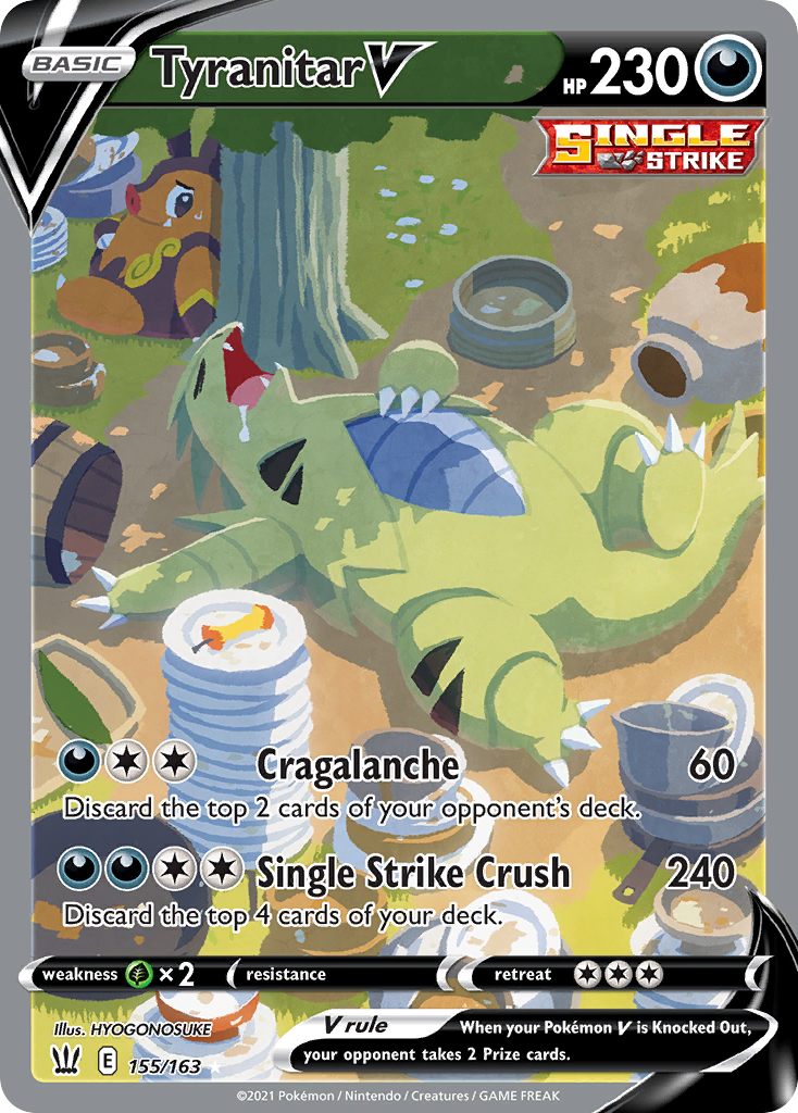 Tyranitar V - Battle Styles - 155/163 - Holofoil