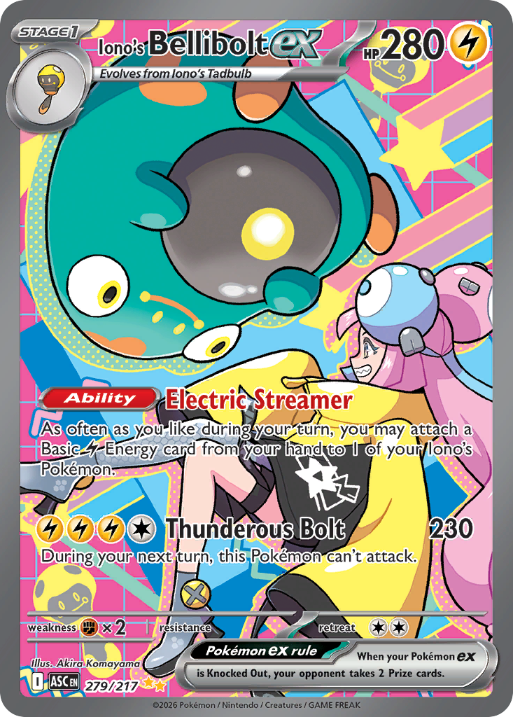 Iono's Bellibolt ex - Ascended Heroes - 279/217 - Holofoil