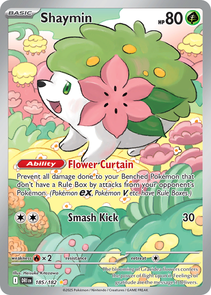 Shaymin - Destined Rivals - 185/182 - Holofoil
