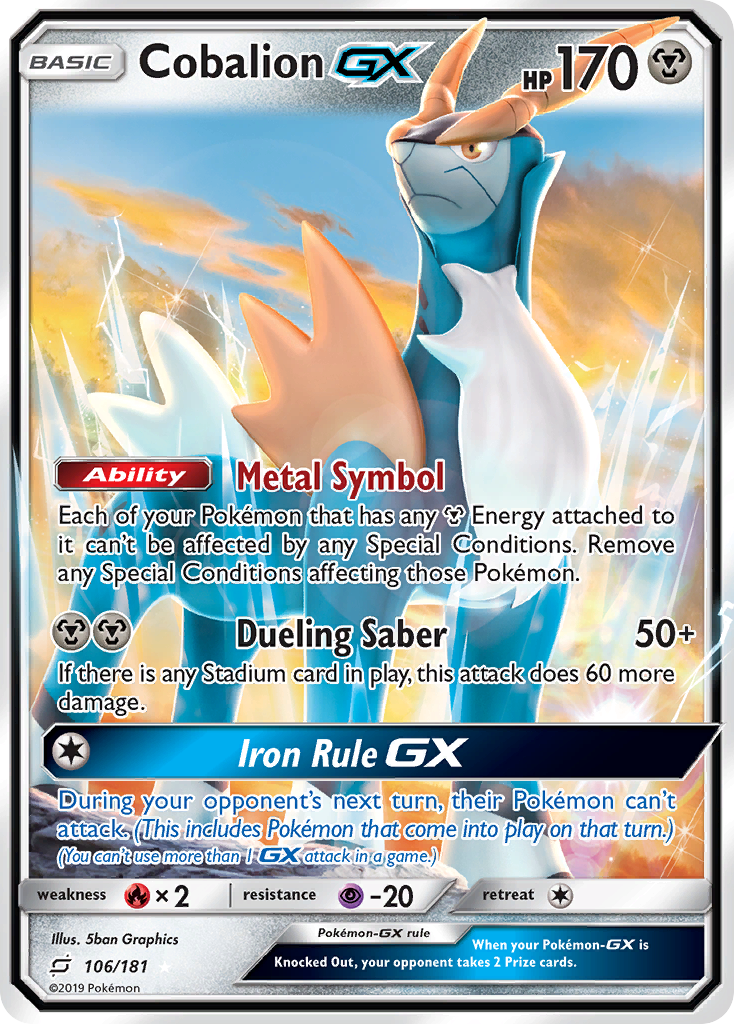 Cobalion-GX - Team Up - 106/181 - Holofoil