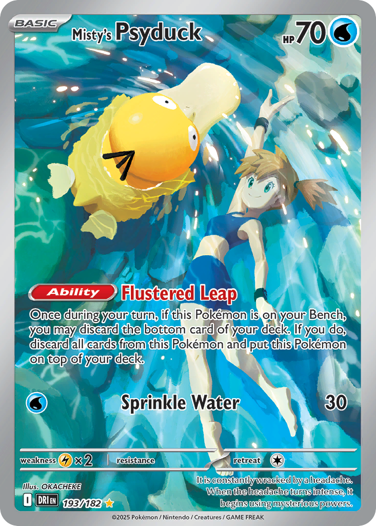Misty's Psyduck - Destined Rivals - 193/182 - Holofoil