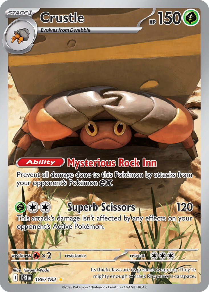 Crustle - Destined Rivals - 186/182 - Holofoil
