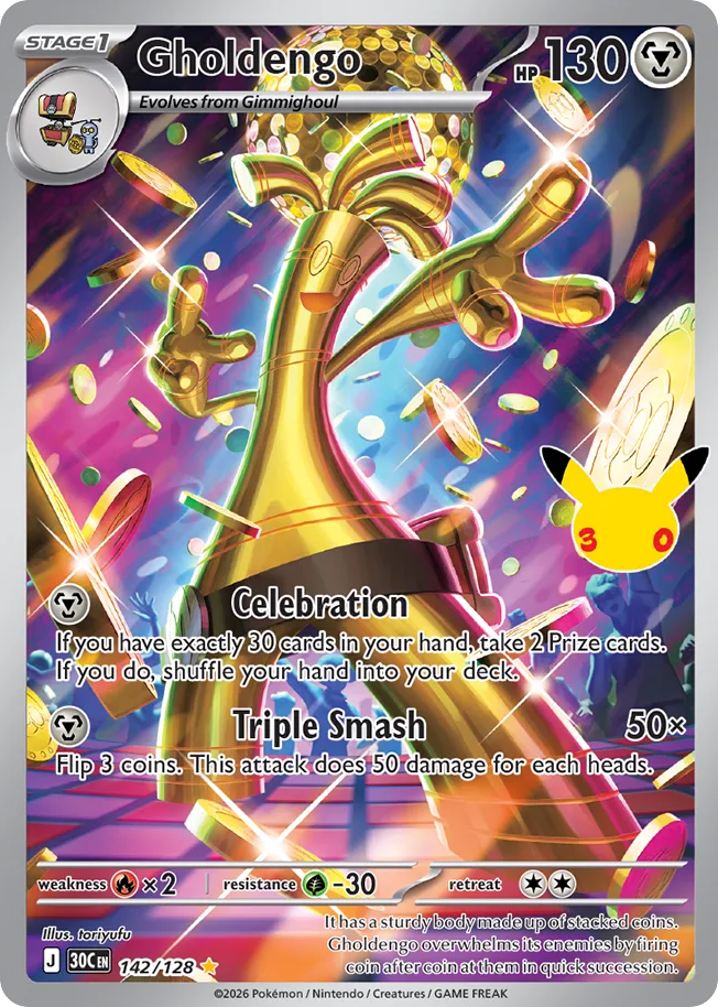 Gholdengo - 30th Celebration - 142/128 - Holofoil