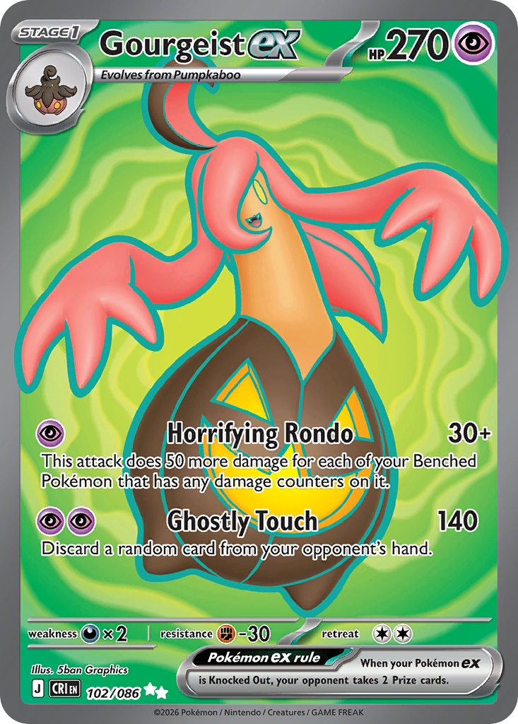 Gourgeist ex - Chaos Rising - 102/086 - Holofoil