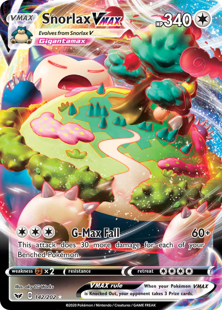 Snorlax VMAX - Sword & Shield - 142/202 - Holofoil