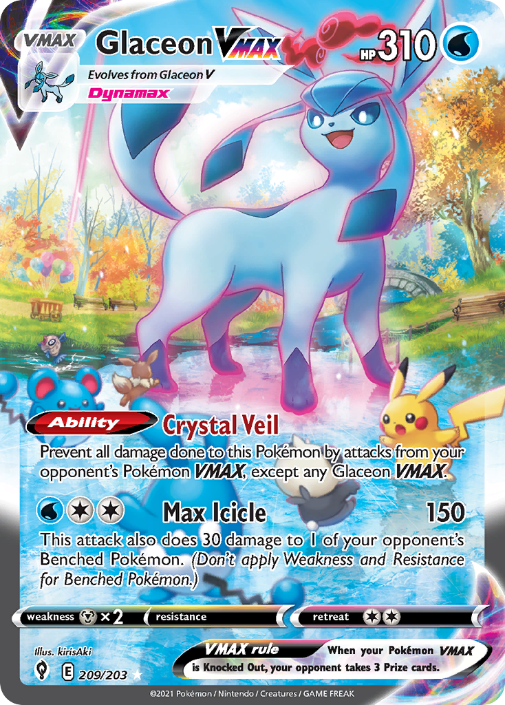 Glaceon VMAX - Evolving Skies - 209/203 - Holofoil