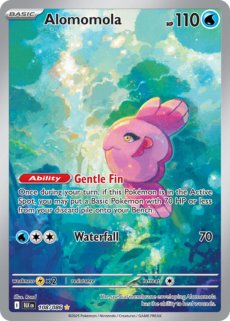Alomomola - Black Bolt - 108/086 - Holofoil