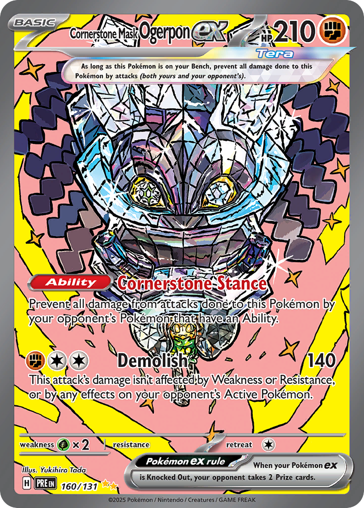 Cornerstone Mask Ogerpon ex - Prismatic Evolutions - 160/131 - Holofoil