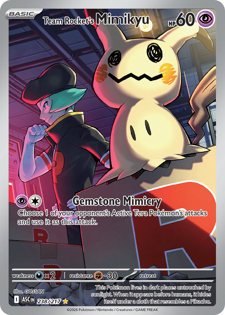 Team Rocket's Mimikyu - Ascended Heroes - 238/217 - Holofoil