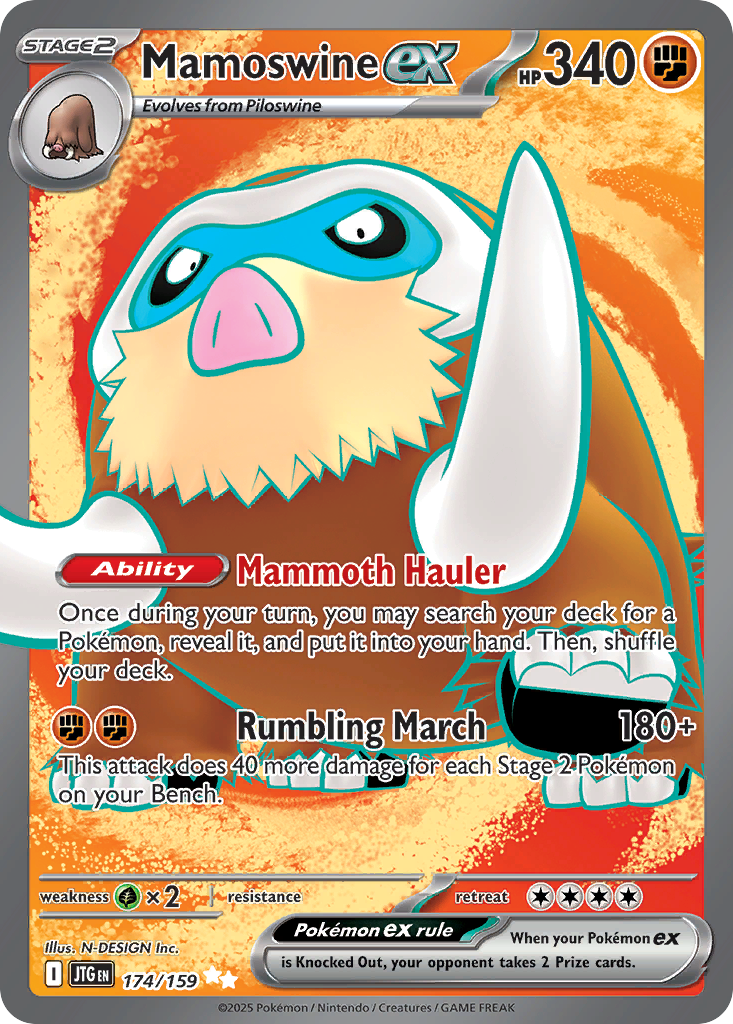 Mamoswine ex - Journey Together - 174/159 - Holofoil