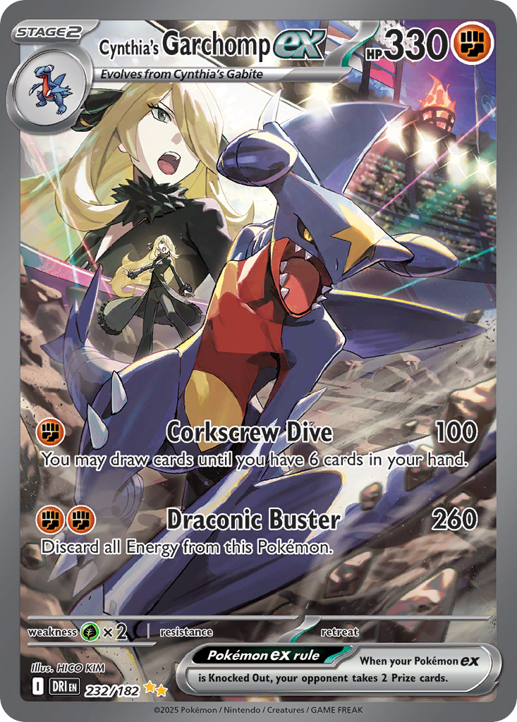 Cynthia's Garchomp ex - Destined Rivals - 232/182 - Holofoil