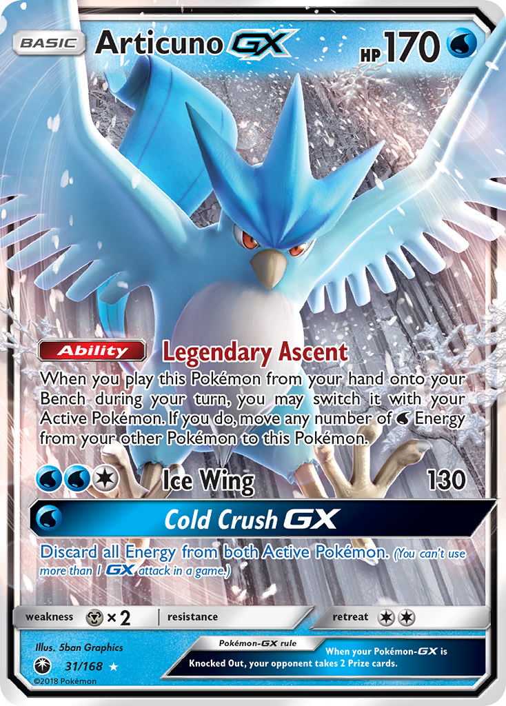 Articuno-GX - Celestial Storm - 31/168 - Holofoil