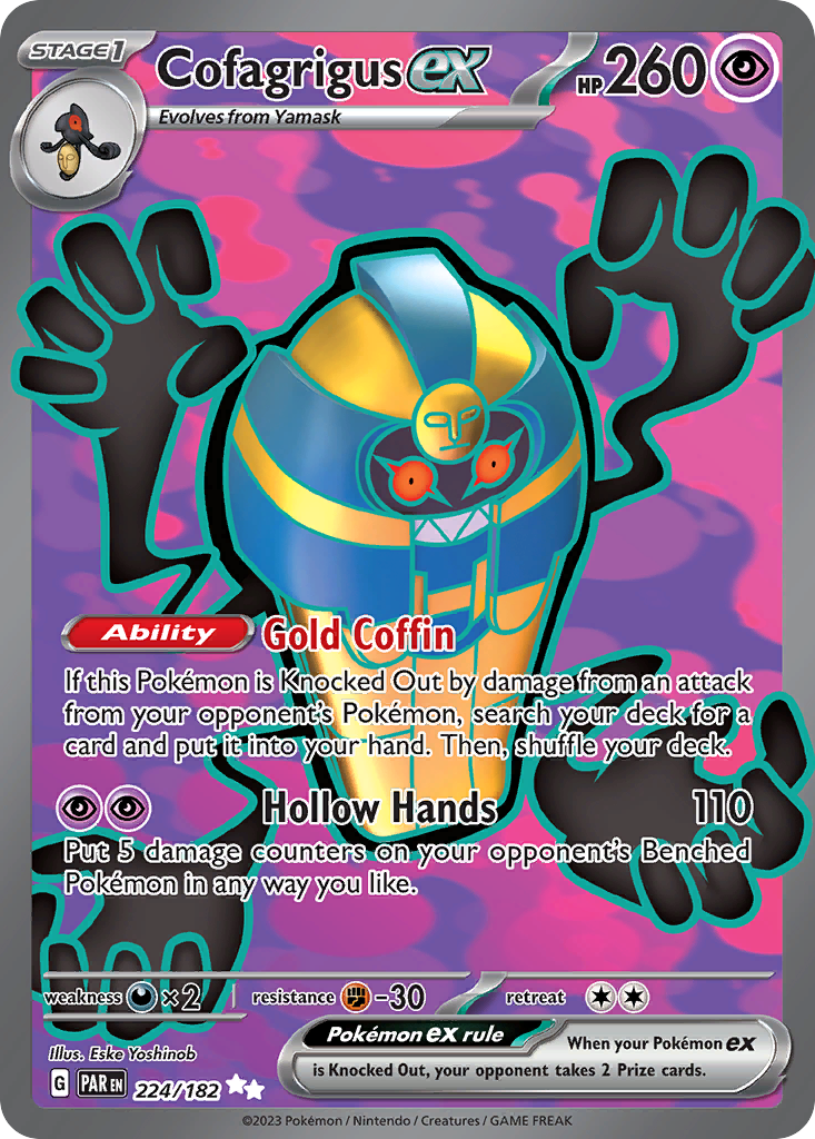 Cofagrigus ex - Paradox Rift - 224/182 - Holofoil