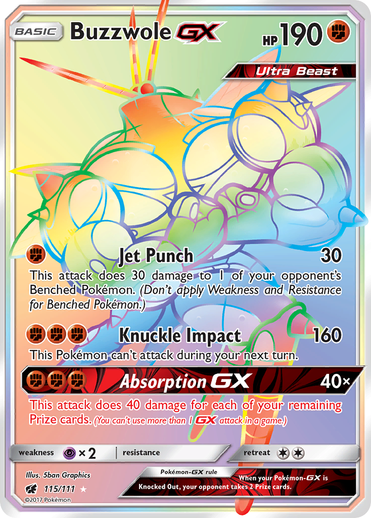 Buzzwole-GX - Crimson Invasion - 115/111 - Holofoil