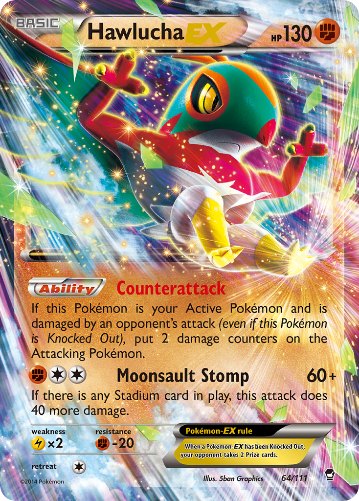 Hawlucha-EX - Furious Fists - 64/111 - Holofoil