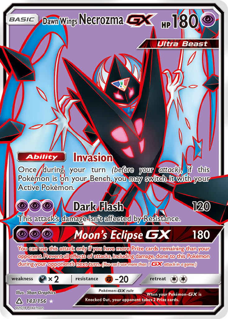Dawn Wings Necrozma-GX - Ultra Prism - 143/156 - Holofoil
