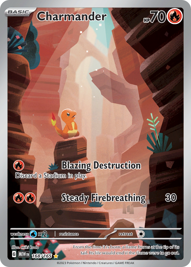 Charmander - 151 - 168/165 - Holofoil