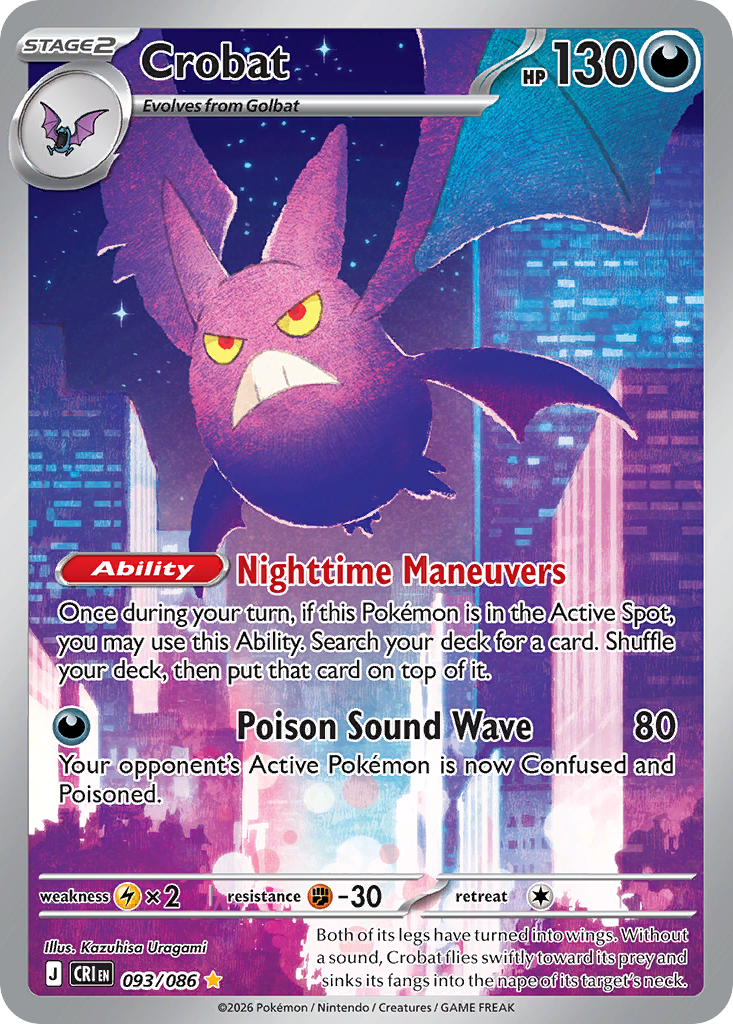 Crobat - Chaos Rising - 093/086 - Holofoil