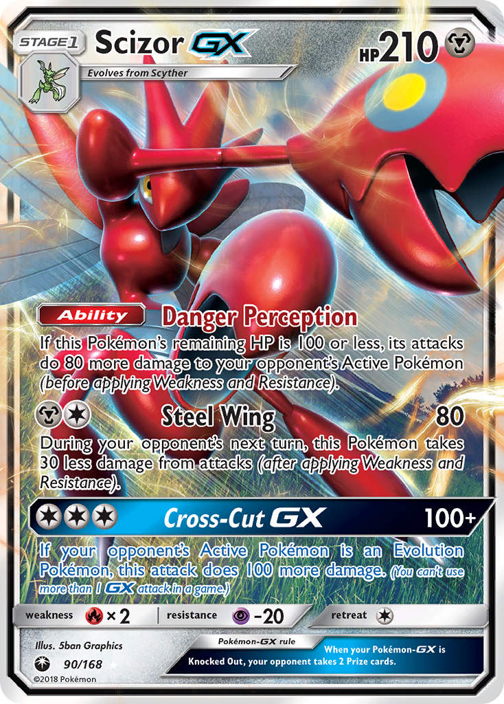 Scizor-GX - Celestial Storm - 90/168 - Holofoil