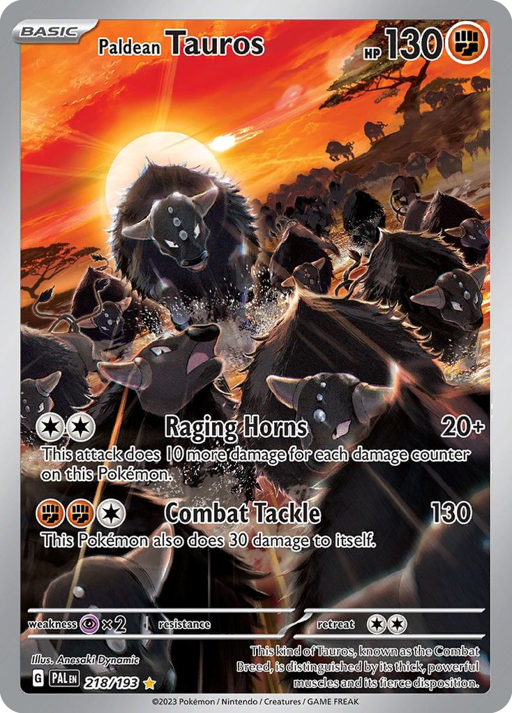 Paldean Tauros - Paldea Evolved - 218/193 - Holofoil