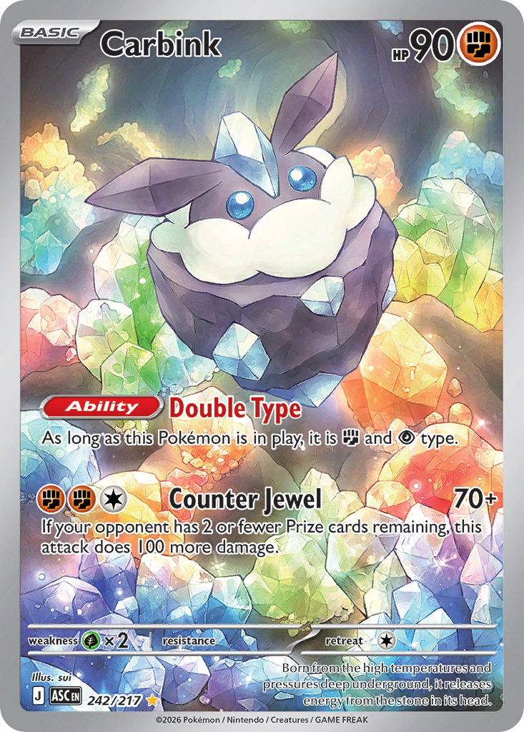 Carbink - Ascended Heroes - 242/217 - Holofoil