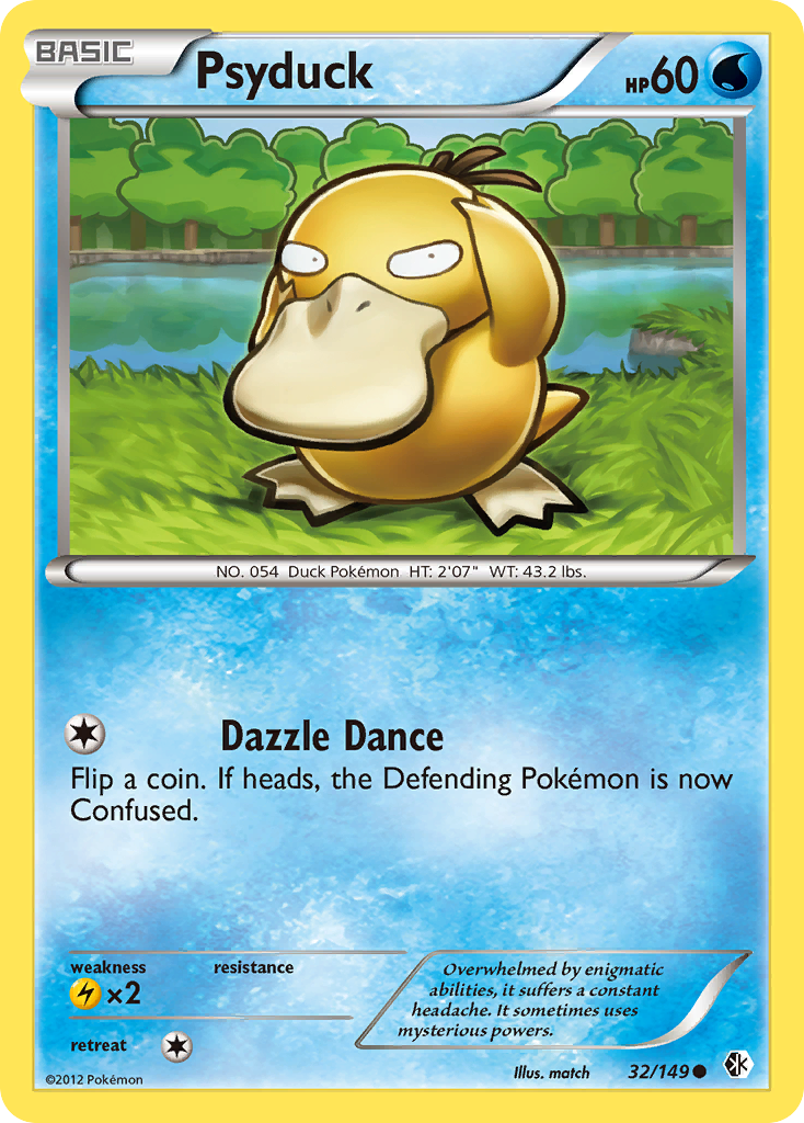 Psyduck - Boundaries Crossed - 32/149 - Reverse Holofoil