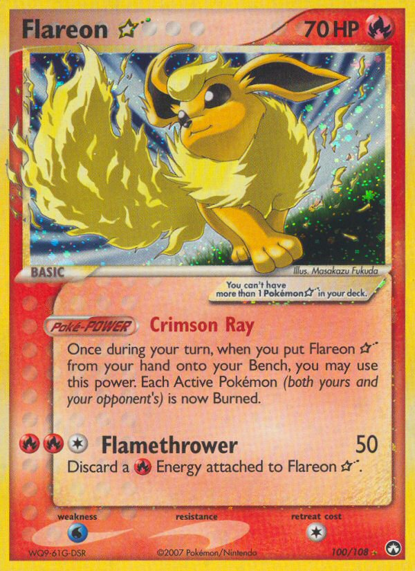 Flareon ☆ - Power Keepers - 100/108 - Holofoil