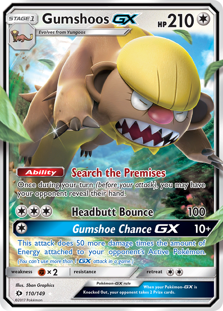 Gumshoos-GX - Sun & Moon - 110/149 - Holofoil
