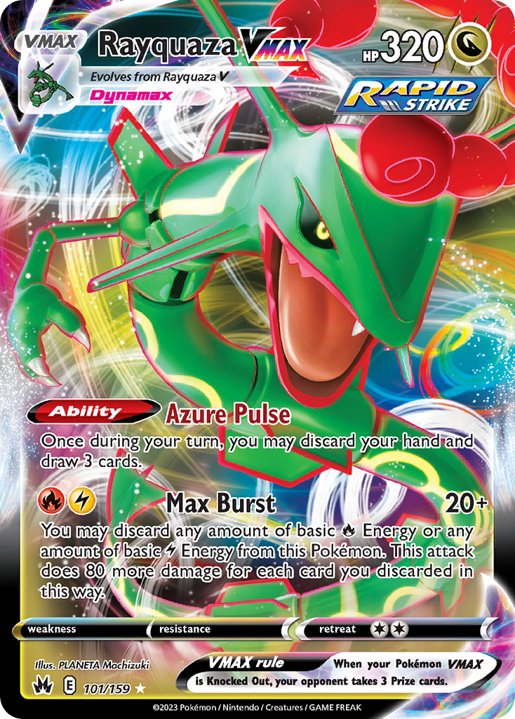 Rayquaza VMAX - Crown Zenith - 101/159 - Holofoil