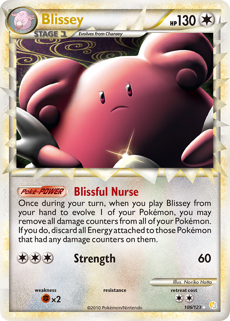 Blissey - HeartGold & SoulSilver - 106/123 - Holofoil