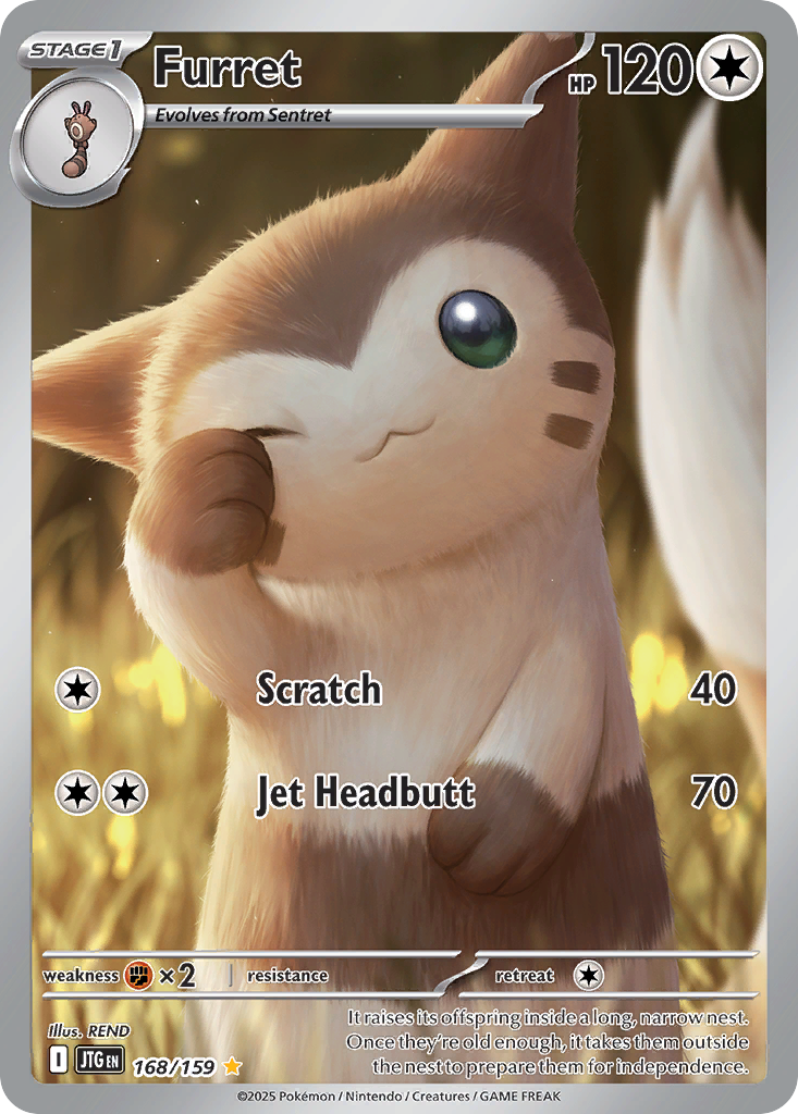 Furret - Journey Together - 168/159 - Holofoil