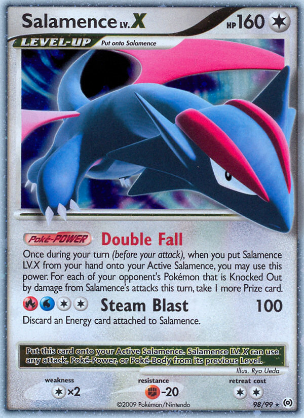 Salamence LV.X - Arceus - 98/99 - Holofoil