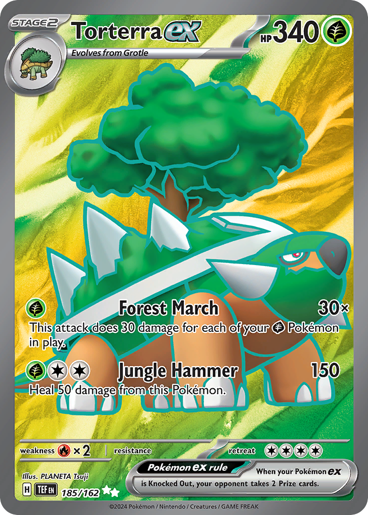 Torterra ex - Temporal Forces - 185/162 - Holofoil