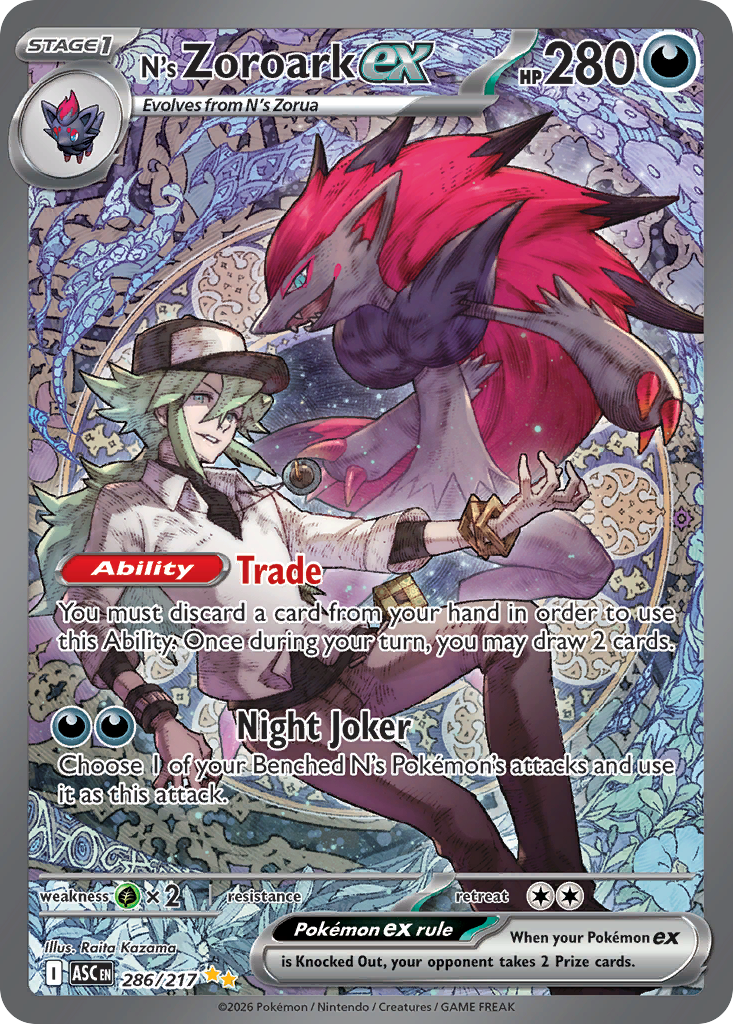 N's Zoroark ex - Ascended Heroes - 286/217 - Holofoil