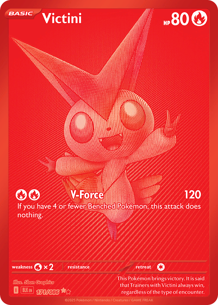 Victini - Black Bolt - 171/086 - Holofoil