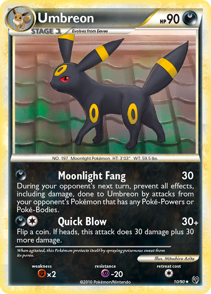 Umbreon - HS—Undaunted - 10/90 - Cracked Ice Holofoil