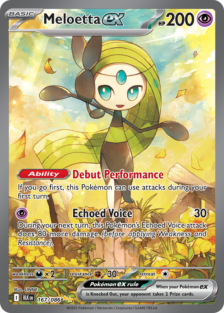 Meloetta ex - Black Bolt - 167/086 - Holofoil